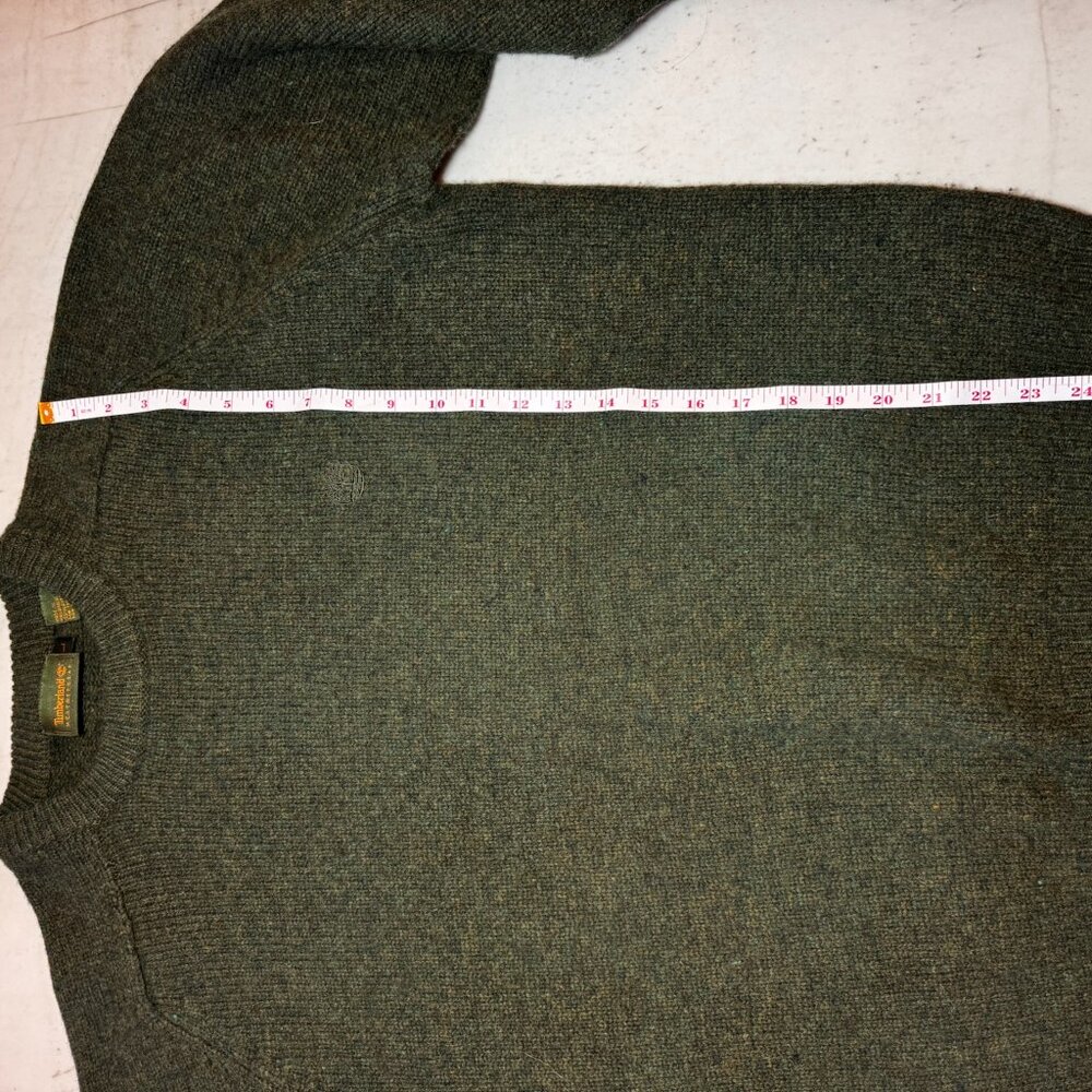 Timberland Olive Green Lambswool Sweater View 5
